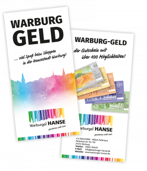 Visualisierung des Warburg-Geld Flyers